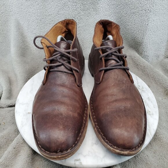Frye Shoes Mens Size 9.5 Brown Leather Arden Chukka Boots *Read* main image 9